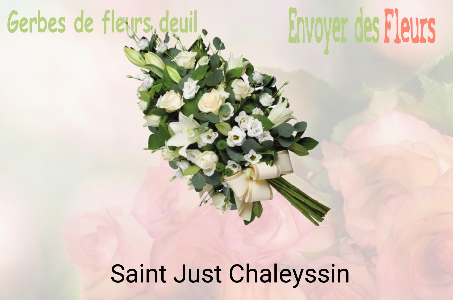 Gerbe de fleurs de deuil livrée à Saint-Just-Chaleyssin